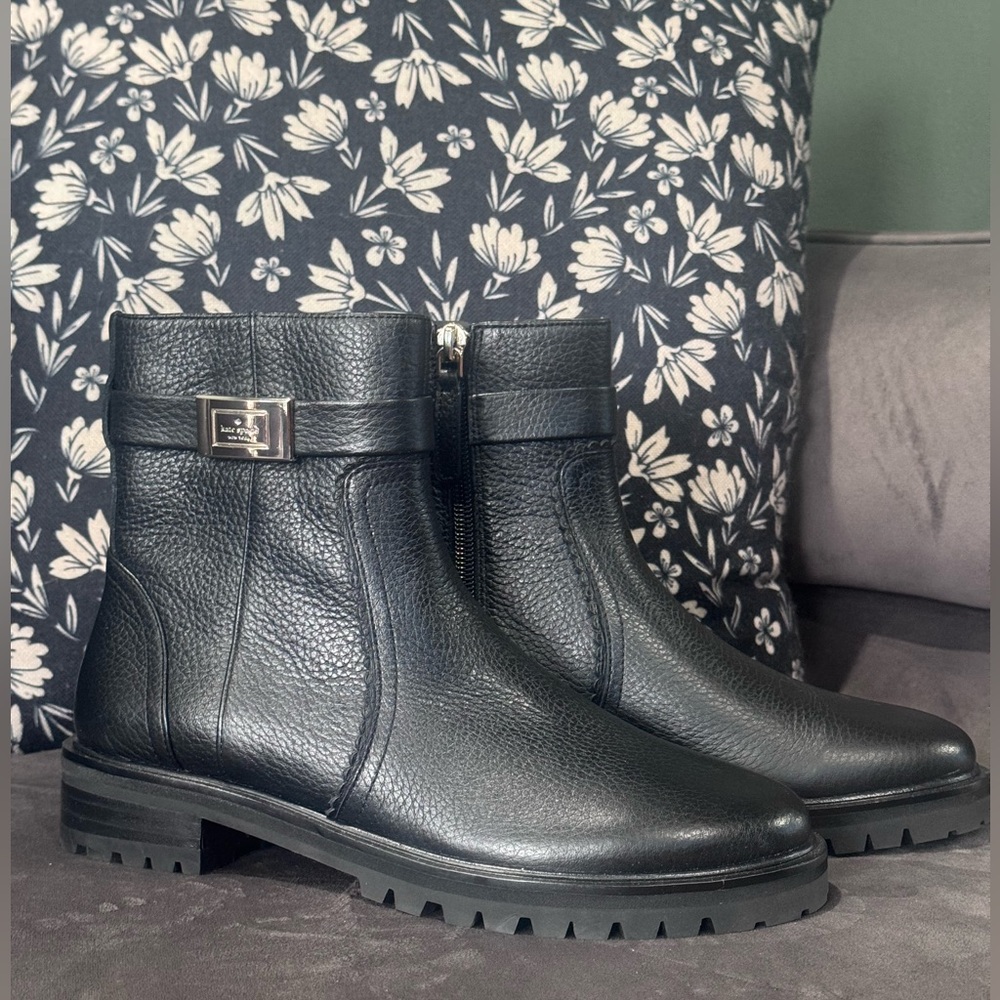 Kate Spade Black Ankle Boots